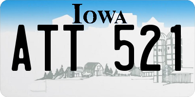 IA license plate ATT521