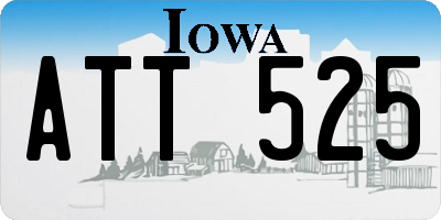 IA license plate ATT525