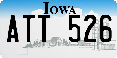 IA license plate ATT526