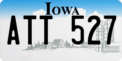 IA license plate ATT527