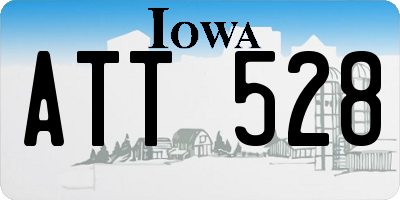 IA license plate ATT528