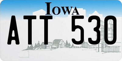 IA license plate ATT530
