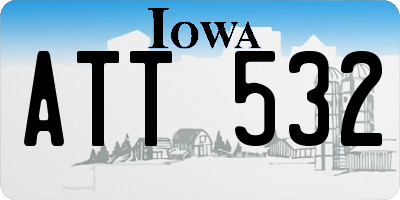 IA license plate ATT532