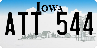 IA license plate ATT544