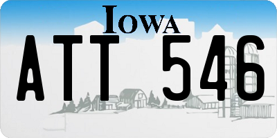 IA license plate ATT546