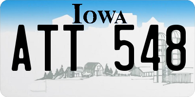 IA license plate ATT548