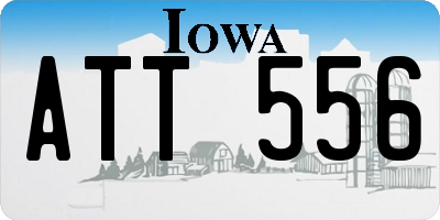 IA license plate ATT556
