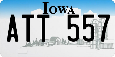 IA license plate ATT557