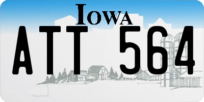 IA license plate ATT564
