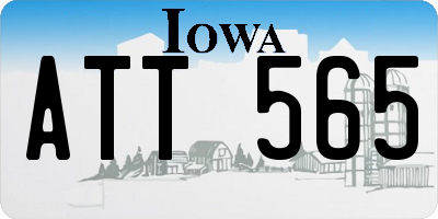 IA license plate ATT565