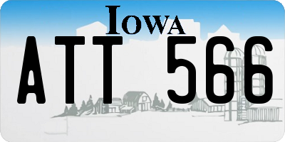 IA license plate ATT566