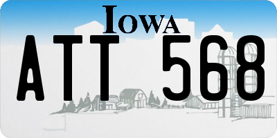 IA license plate ATT568