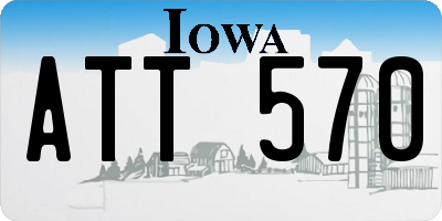 IA license plate ATT570