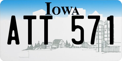 IA license plate ATT571