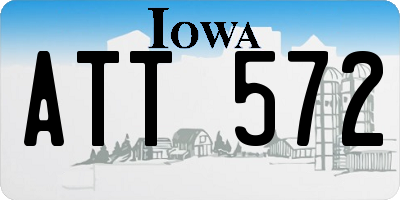 IA license plate ATT572