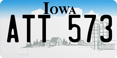 IA license plate ATT573
