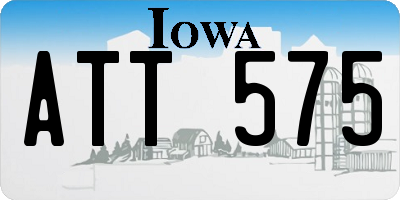 IA license plate ATT575