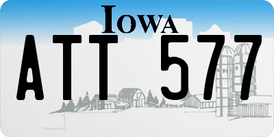 IA license plate ATT577
