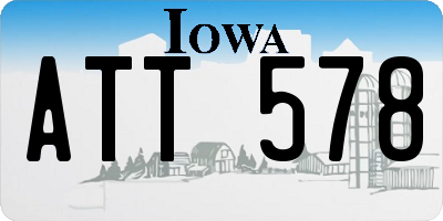 IA license plate ATT578
