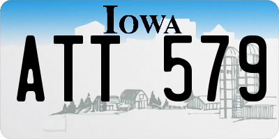 IA license plate ATT579