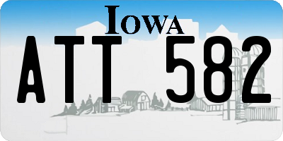 IA license plate ATT582