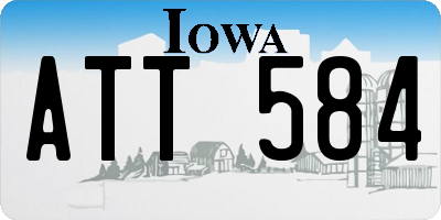 IA license plate ATT584