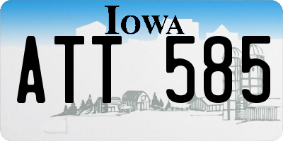 IA license plate ATT585