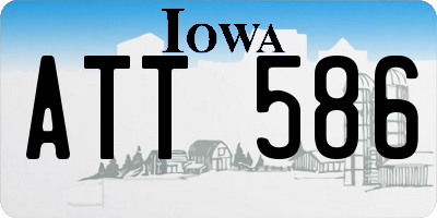 IA license plate ATT586