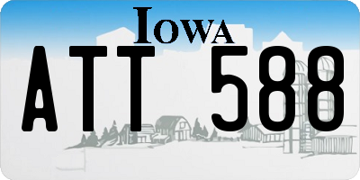 IA license plate ATT588