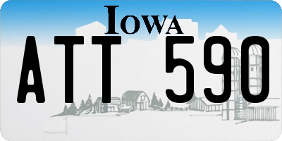 IA license plate ATT590