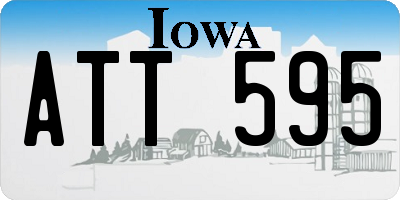 IA license plate ATT595