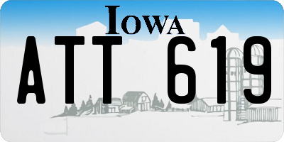IA license plate ATT619