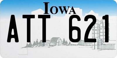 IA license plate ATT621
