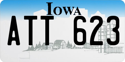 IA license plate ATT623