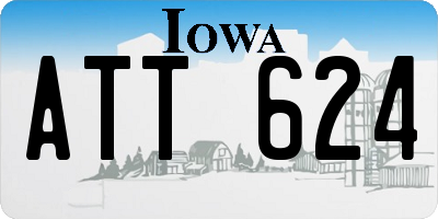 IA license plate ATT624