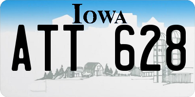 IA license plate ATT628