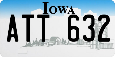 IA license plate ATT632