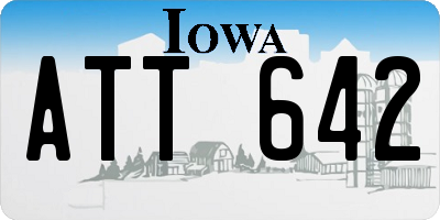 IA license plate ATT642