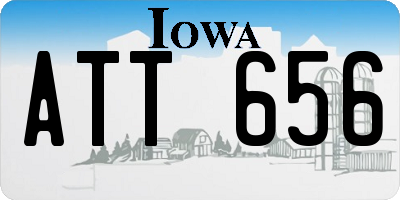 IA license plate ATT656