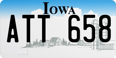 IA license plate ATT658