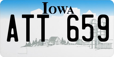 IA license plate ATT659
