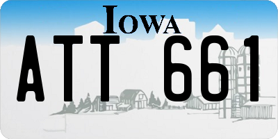 IA license plate ATT661