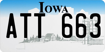 IA license plate ATT663
