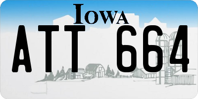 IA license plate ATT664