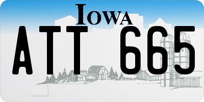 IA license plate ATT665