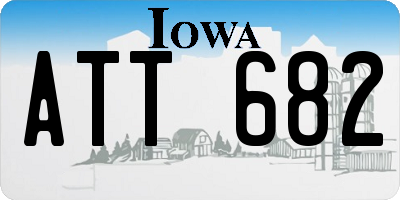 IA license plate ATT682