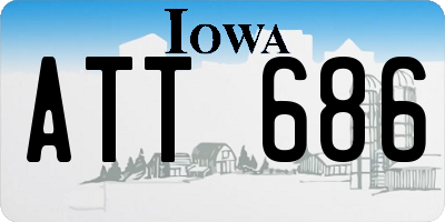 IA license plate ATT686