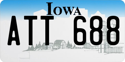 IA license plate ATT688