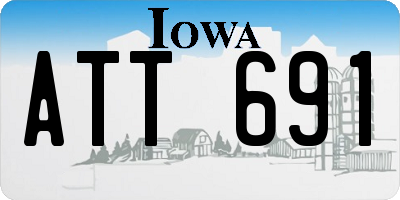 IA license plate ATT691