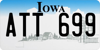 IA license plate ATT699
